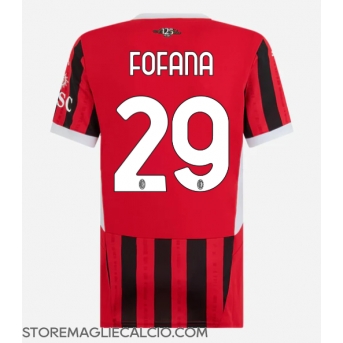 AC Milan Youssouf Fofana #29 Maglia Gara Casa Repliche 2024-25 Donna Maniche Corte